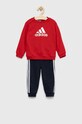 adidas dres dziecięcy I BOS dzianina czerwony IB1677