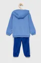 Детский спортивный костюм adidas I 3S SHINY голубой