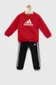 червоний Дитячий спортивний костюм adidas I BOS LOGO Дитячий