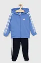 блакитний Дитячий спортивний костюм adidas I 3S FZ FL JOG Дитячий