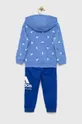 блакитний Дитячий спортивний костюм adidas LK BLUV FT