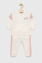 Бебешки анцуг Tommy Hilfiger трикотаж бежов KN0KN01556.PPYX