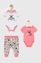 Guess komplet niemowlęcy wzorzyste różowy H3RW05.K6YW3.PPYX