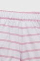 Otroški bombažni komplet United Colors of Benetton roza 3I6TA1032.W.SEASONAL