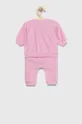 Cпортивний костюм для немовлят United Colors of Benetton рожевий