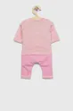 United Colors of Benetton dres bawełniany niemowlęcy różowy