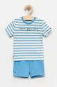 Tommy Hilfiger komplet niemowlęcy nadruk niebieski KN0KN01596.PPYX