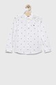Tommy Hilfiger koszula bawełniana dziecięca długi biały KB0KB08008.PPYX