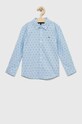 Tommy Hilfiger koszula dziecięca długi niebieski KB0KB08009.PPYX