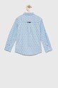 Tommy Hilfiger koszula dziecięca KB0KB08009.PPYX niebieski SS23