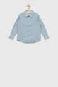 Pepe Jeans camasa copii Non-denim lung albastru PB302326