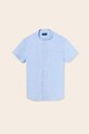 Mayoral camasa de bumbac pentru copii scurt albastru 6113.7D.JUNIOR.B