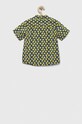Παιδικό βαμβακερό πουκάμισο United Colors of Benetton 5JFLGQ010.P.SEASONAL σκούρο μπλε SS23