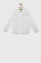 fehér United Colors of Benetton gyerek ing pamutból Fiú