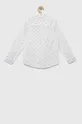 Detská bavlnená košeľa United Colors of Benetton biela