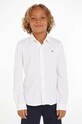 Tommy Hilfiger koszula bawełniana dziecięca bawełna biały KB0KB08148.PPYX