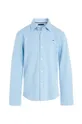 Παιδικό βαμβακερό πουκάμισο Tommy Hilfiger μπλε