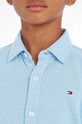 Tommy Hilfiger camasa de bumbac pentru copii KB0KB08148.PPYX albastru