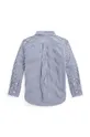 Дитяча бавовняна сорочка Polo Ralph Lauren темно-синій