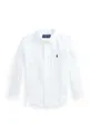белый Детская льняная рубашка Polo Ralph Lauren Для мальчиков