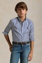 Мальчик Детская хлопковая рубашка Polo Ralph Lauren 323862260002 тёмно-синий