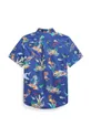 Παιδικό βαμβακερό πουκάμισο Polo Ralph Lauren μπλε