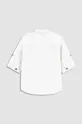 Παιδικό πουκάμισο από λινό μείγμα Coccodrillo λευκό