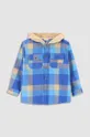 голубой Детская хлопковая рубашка Coccodrillo