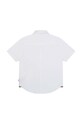 Детская хлопковая рубашка BOSS J25O36.114.150 белый SS23
