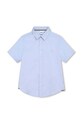 BOSS koszula bawełniana dziecięca bawełna niebieski J25O36.114.150