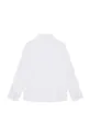 Παιδικό βαμβακερό πουκάμισο Karl Lagerfeld λευκό