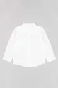 Дитяча сорочка з домішкою льну zippy білий