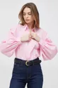 ružová Bavlnená košeľa Tommy Hilfiger
