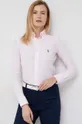 Βαμβακερό πουκάμισο Polo Ralph Lauren Γυναικεία