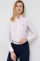 Хлопковая рубашка Polo Ralph Lauren Женский