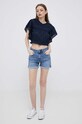Бавовняна сорочка Pepe Jeans PL304490.594 темно-синій SS23