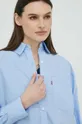 modrá Bavlnená košeľa Levi's Dámsky