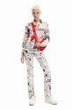 Desigual koszula bawełniana biały 23SWCW24