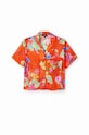 Desigual koszula bawełniana 23SWCW45 pomarańczowy