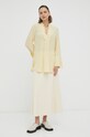 By Malene Birger bluza de matase Q71256014 galben SS23