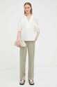 By Malene Birger bluza din bumbac Q71873008 alb SS23