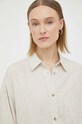 By Malene Birger camasa din amestec de in bej Q71694001