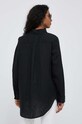 Одяг Сорочка з льону United Colors of Benetton 5BMLDQ02U.100 чорний