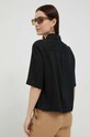 Îmbrăcăminte United Colors of Benetton camasa de in 5BML5QB75.100 negru