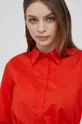 κόκκινο Βαμβακερό πουκάμισο United Colors of Benetton