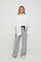 Бавовняна сорочка Tommy Hilfiger WW0WW39198.PPYX білий SS23