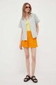 Хлопковая рубашка United Colors of Benetton 5ULPDQ03U.73Y голубой SS23