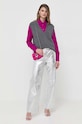 Pinko koszula z domieszką jedwabiu 100121.A01P fioletowy AW23