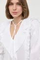 білий Бавовняна блузка BOSS