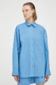 Herskind koszula bawełniana Henriette niebieski